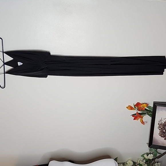 NEW Misa Los Angeles Domino MAXI Dress Twisted Knot RICH BLACK Luxury Summer - Picture 5 of 15